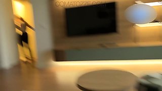 Amateur beauty delivers passionate blowjob with sensual homemade heat