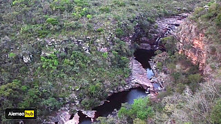 Dreadhot's Wet Pussy Gets Fucked Under the Waterfalls