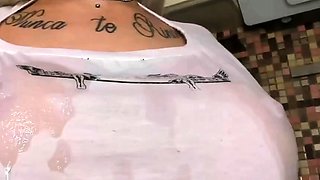 Big tit MILF sucks and fucks a big cock