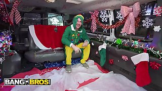 Bangbros - holiday currency has jessica aaren bouncing her melons for Tony Rubino’s goopy fuck bus finish