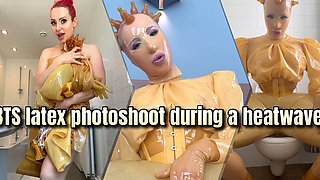 Bts Latex Photoshoot During a Heatwave