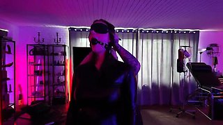 Danish Domina Dark dominates neighbor MILF with magic wand orgasm control BDSM femdom