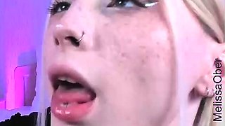 Solo masturbation of a beautiful amateur blonde