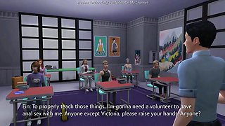 Torrid Teenage Volunteers Herself To Get Ravaged In The Culo For Education - sims four - 3 DIMENSIONAL toon