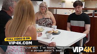 Vip4k. mature woman lures her friend's son-in-law and give him her butt-hole