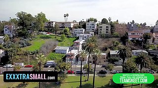 Step sister-in-law woos step bro to take her to the beach by using her Sloppy Blowjob abilities