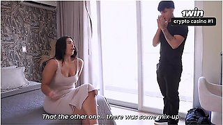 Milf With A Nice Ass Enjoys Big Jacksons Big Cock While They Share The Same Bed