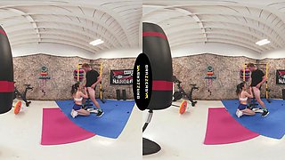 BRAZZERS VR - Witness Lulu Chu Shag Her Customer In The Gym Before She Comebacks To Fellate Your Shaft