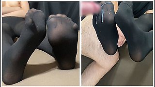 Look Closer Pantyhose Legs Will Make You Cum