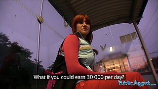 Public agent - she has real public porn behind a teach station with total stranger