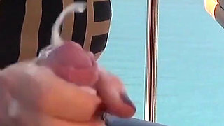 Outdoor extreme! I unpack the cocks in the middle of the restaurant!