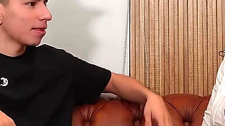 Horny MILF Teacher Fucks My Partner and Me in Principal's Office