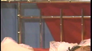 Blonde maid gets eaten out by hot chick in MFF threesome