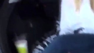 Foot Fetish Fun in the Car with My Amateur Slave