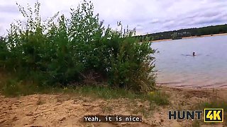Hunt4k. she cheated on her boyfriend for cash at a public beach