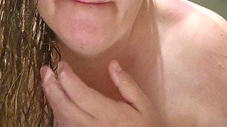 Curvy MILF Takes Shower Flashing All