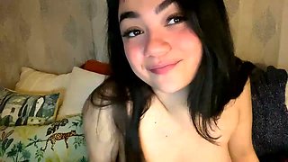 Teenage beauty captivates with daring panty passion in thrilling homemade play