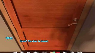 Hot Stepmom Masturbates with Dildo in Bedroom While Stepson Watches - Big Tits MILF Moaning