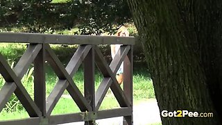 Reality Public Pissing For Stunning Redhead