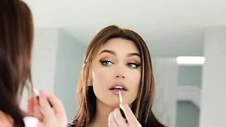Thick Step Sister Vivian Taylor Uses Step Brother's Cum To