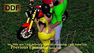 S5_ep_08 Desi Chubby Pooja Bhabhi and Three Dicks