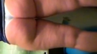 stepmom's muscular ass in a thong (voyeur)