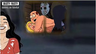 Halloween Special: Jason Fucks Students At Camp Crystal Lake. Friday The 13th Parody. Cartoon