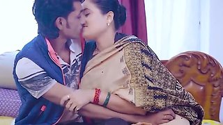 Indian Teacher Fucks Student with Big Cock - Hardcore Blowjob & Doggy Style