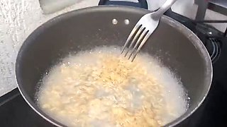 Piss Slave Swallows Noodles - Latina Stepdaughter Fed by Older Stepdad