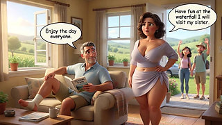 Unexpected Passion Awakens Grumpy Mother-in-Law During Countryside Getaway Trip (AI generated)