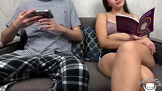 Stepbrother Makes Me Cum with Big Cock Handjob! Real Orgasm from College Girl.