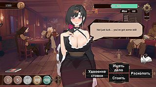 Finaly new girl in the tavern! She is hot and willing loosing a bet again!