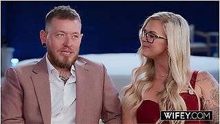 Ashley Hard, Lil D And Ashley Sage - Bbc Loving Blonde Hotwife Ashley Gets Fucked Hard While Hubby Films