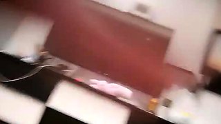 Small titted brunette amateur anal nailed at home