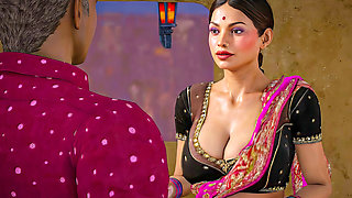 Big Tit MILF Gold Digger Fucks Rich Old Man in Luxury Mansion
