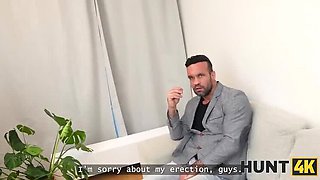 HUNT4K - Blonde Cutie Can't Resist Stranger's Big Cock On The Street