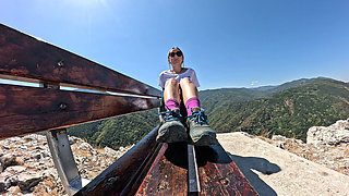 Mistress Control: Conquering the Mountain Peak Barefoot