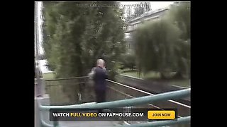 Stunning Blonde German Chick Loves Pissing in Public
