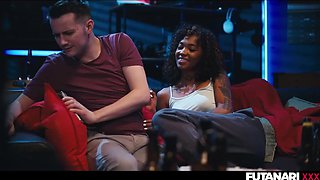 Kinky Girl/girl Gets larger Yam-sized Manhood - Multiracial Hermaphroditism Lezzie domination