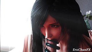 Tifa makes you blow your load in her face!