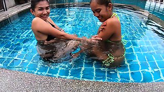 Threesome with 2 hot bisexual Thai girls