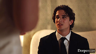 Deeper. Sexy Blonde Influencer Britt Blair Has Anal One-Night Stand With A Fan