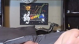 Sex Toy Taps and Sucks Cougar Pussy