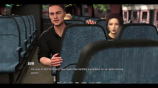Taboo University - Hot Emo Girl Gives Me a Handjob Inside a Public Bus - 3D Porn Games