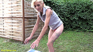 Skinny Grandma Show All Her Holes