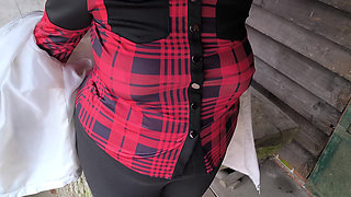 Cunt and Boobs Nice Red Banging at Picnic