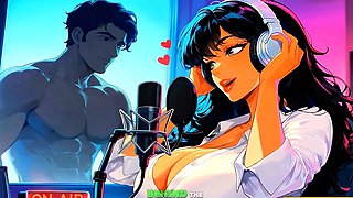 Podcast Host Takes Anonymous Guest Live On Air - Ai HENTAI