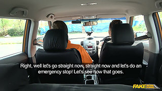 Fake Driving College - Messy Creampie and Deep Throat Blowjob Action