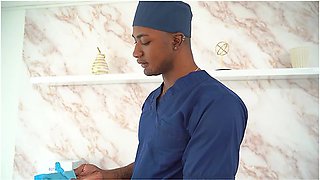 Horny Blonde Goes To The Doctor Looking For Something Big And Black- Boris Jackson Y Karensleent