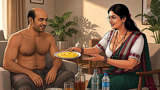 Sujatha Aunty Hits Balu Again While Husbend in House